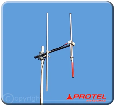 Antenne directionnelle 2 éléments 150 300 MHz Protel Antennekit 