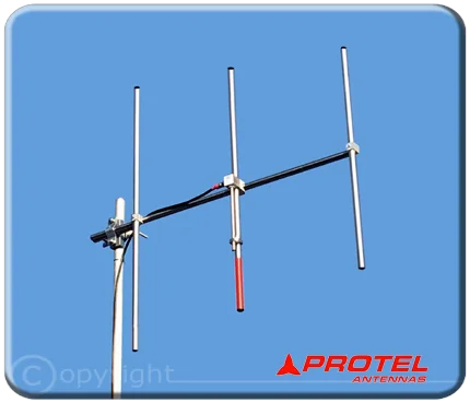 antenne directive 3 éléments DAB bande 174 240 MHz Protel Antennekit