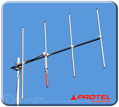 antenne directive 4 éléments DAB bande 174 240 MHz Protel Antennekit