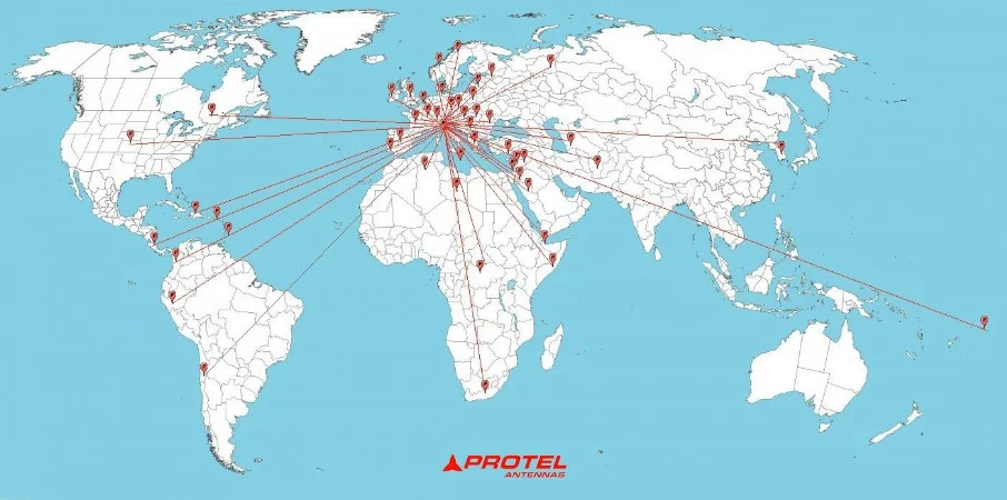 Protel Antennes dans le monde