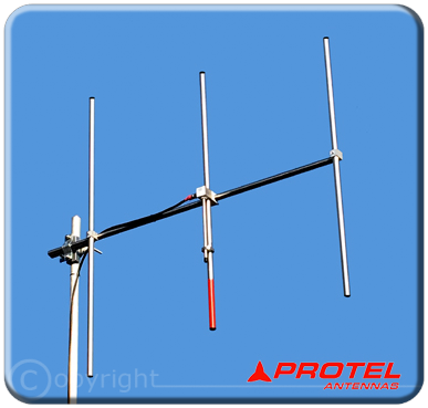 web Antenne Directionnelle 3 éléments 108 150MHz Protel Antennekit